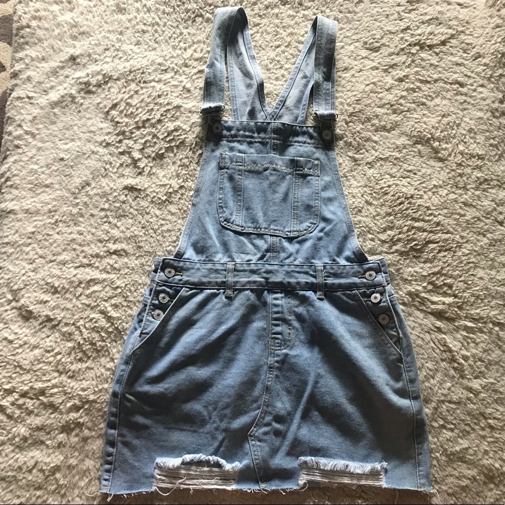 Overall Jean Skirt